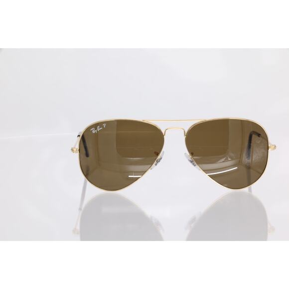Ray-Ban Gold Frame Aviator Polarized Sunglasses - GOOD CONDITION - Picture 4 of 10